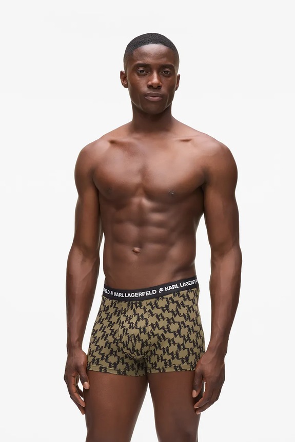 Karl Lagerfeld boxer e calze pacco da 2 maglia verde A4M47030