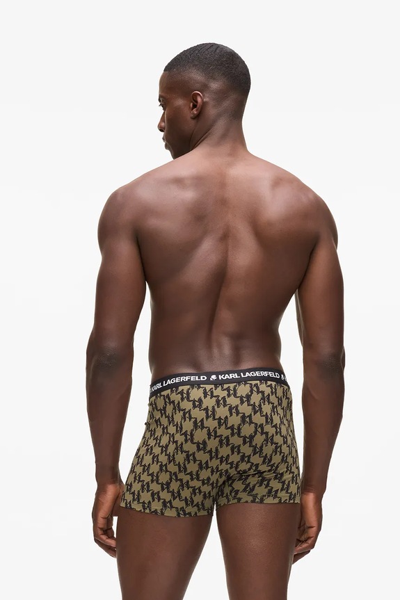 Karl Lagerfeld boxer e calze pacco da 2 A4M47030 verde AW25