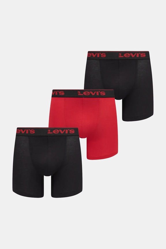 Levi's bokserki 3-pack nadruk czerwony 37149.1204