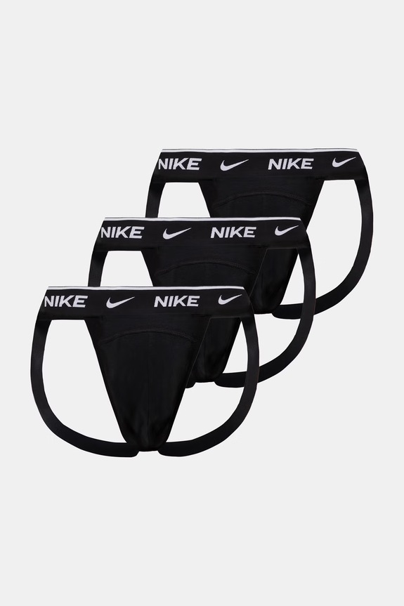 Nike jockstraps pentru bărbați, din bumbac cu elastan negru NQ00KE1279