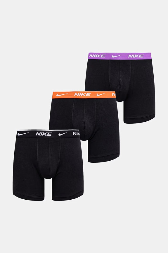 Nike boxerky pánske s bavlnou 3-pak čierna NQ00KE1285