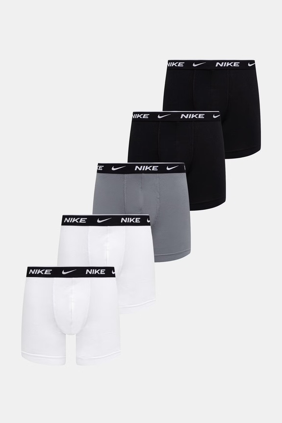 Nike priliehavé boxerky pánske 5-pak sivá NQ00KE1296
