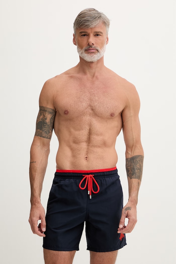 Vilebrequin pantaloni scurți de baie pentru bărbați MOKA bleumarin MOKU3A01