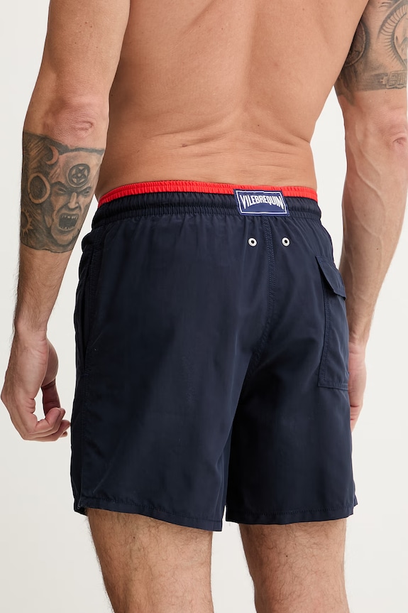Îmbrăcăminte Vilebrequin pantaloni scurți de baie pentru bărbați MOKA MOKU3A01 bleumarin