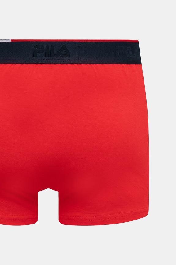 Fila bokserki dopasowane męskie bawełniane z elastanem 2-pack czerwony FU5360/2