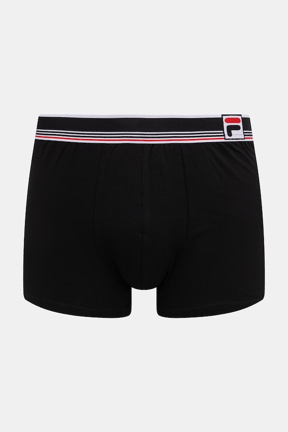 Odzież Fila bokserki dopasowane męskie bawełniane z elastanem 2-pack FU5356/2 czarny