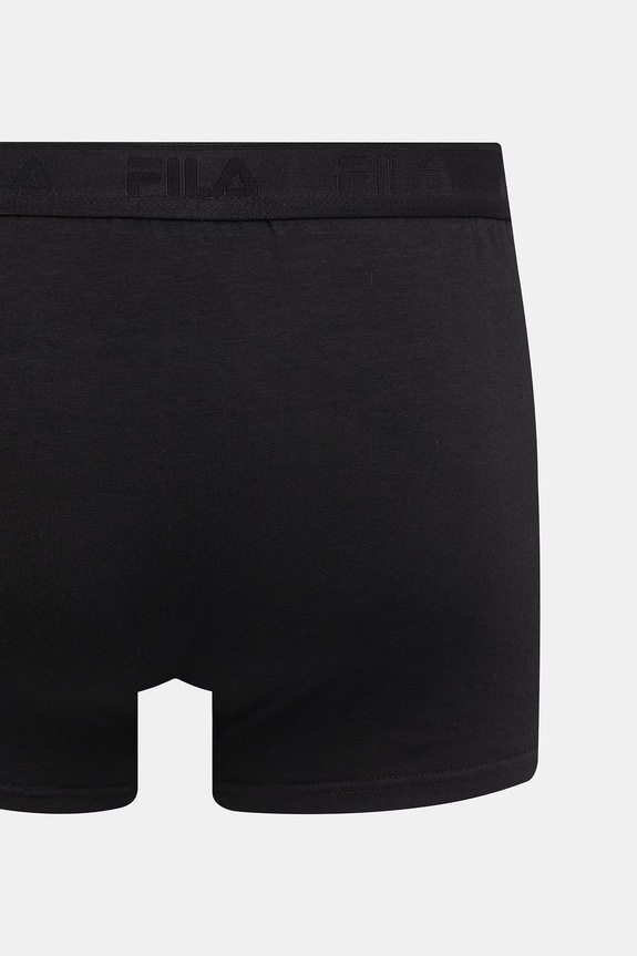 Fila bokserki dopasowane męskie bawełniane z elastanem 2-pack FU5366/2 czarny