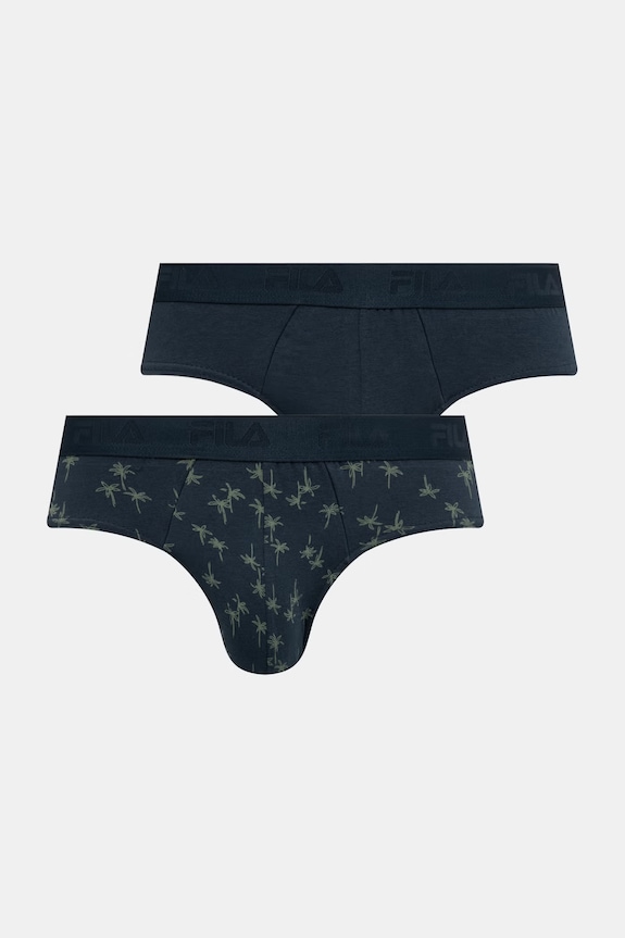 Fila slipi pentru bărbați, din bumbac cu elastan pachet de 2 bleumarin FU5373/2