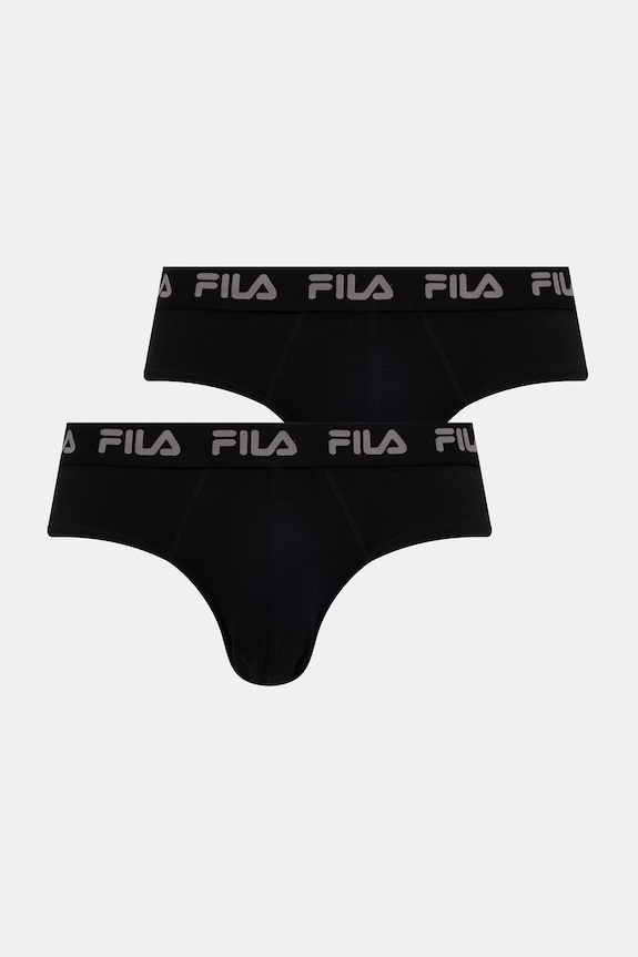 Fila slip pentru bărbați, cu bumbac pachet de 2 negru FU5003/2