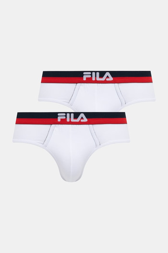 Fila slip pentru bărbați, cu bumbac pachet de 2 alb FU5019/2