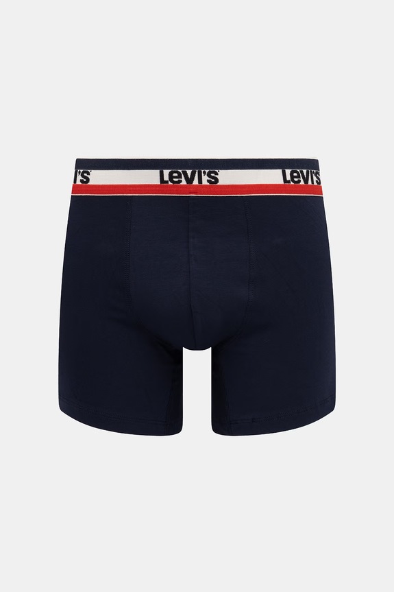Levi's bokserki męskie bawełniane z elastanem 4-pack 37149.1303 granatowy AA00