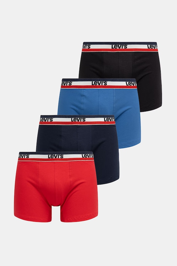 Levi's bokserki męskie bawełniane z elastanem 6-pack niebieski 37149.1306