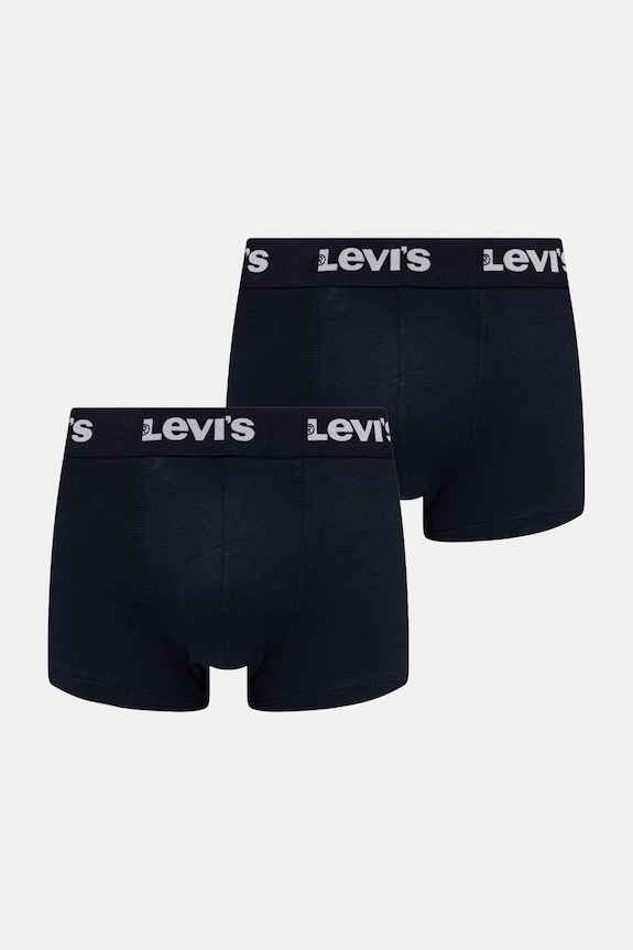 Levi's boxeri pentru bărbați, din bumbac cu elastan pachet de 2 bleumarin 37149.1209