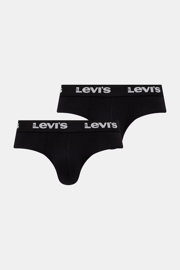Levi's slip pentru bărbați, din bumbac cu elastan pachet de 2 negru 37149.1212