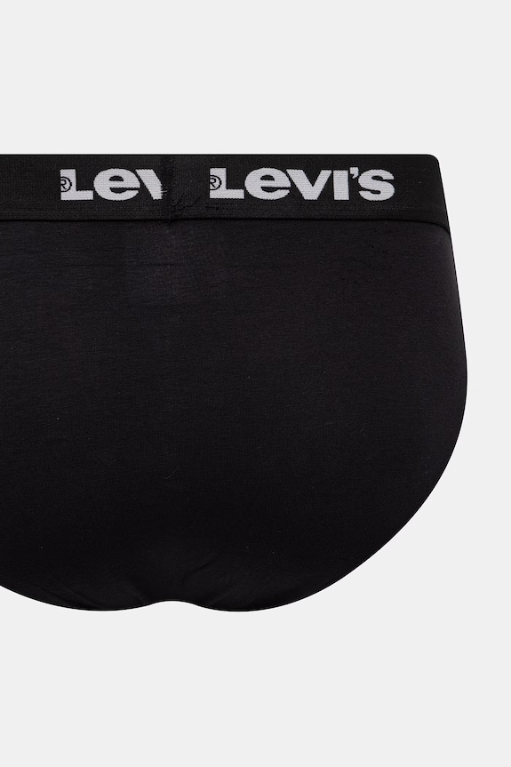 Îmbrăcăminte Levi's slip pentru bărbați, din bumbac cu elastan pachet de 2 37149.1212 negru