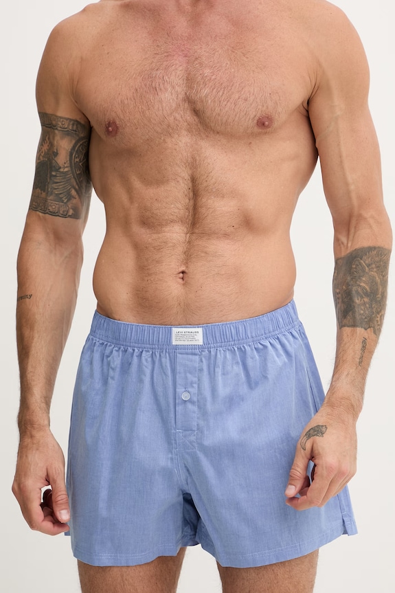 Levi's bokserki męskie bawełniane 2-pack 37149.1237 niebieski AA00
