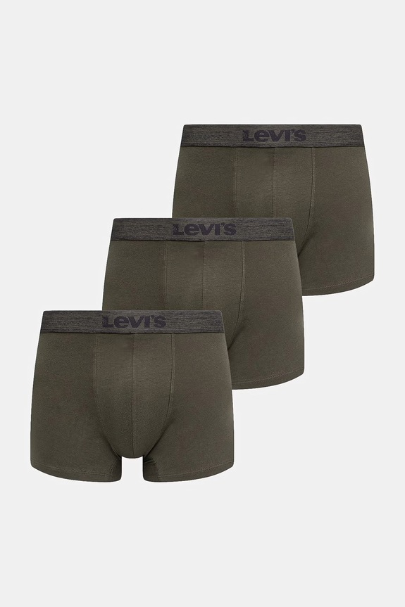 Levi's boxeri pentru bărbați, pachet de 3 verde 37149.1241