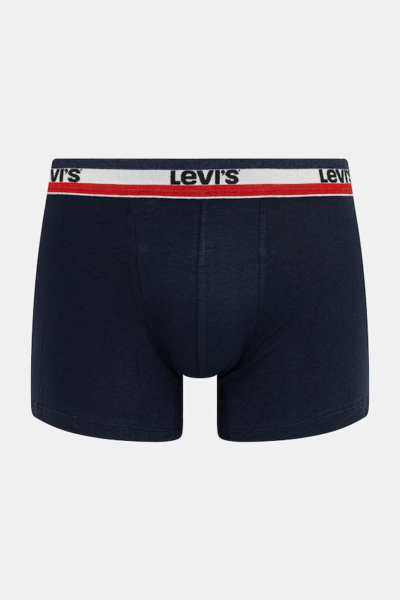 Levi's bokserki męskie bawełniane z elastanem 2-pack 37149.1243 granatowy AA00