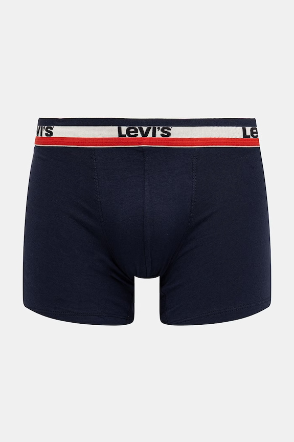 Levi's bokserki męskie bawełniane z elastanem 2-pack 37149.1247 niebieski AA00
