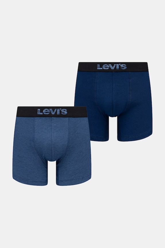 Levi's boxeri pentru bărbați, din bumbac cu elastan pachet de 2 albastru 37149.1268
