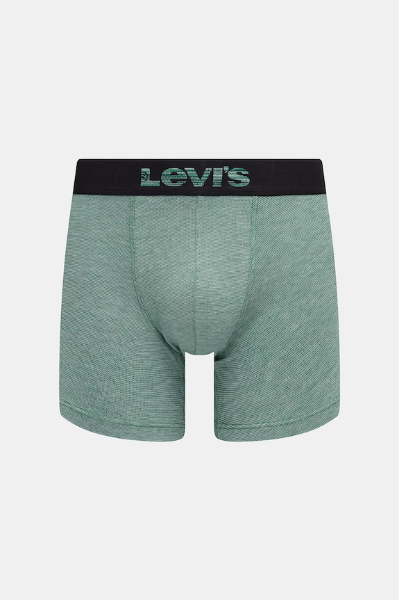 Levi's bokserki męskie bawełniane z elastanem 2-pack 37149.1270 zielony AA00
