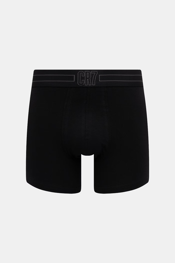 CR7 Cristiano Ronaldo bokserki dopasowane męskie bawełniane z elastanem 3-pack czarny 8100.49.2767