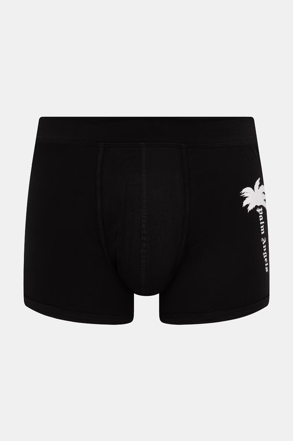 Palm Angels bokserki dopasowane męskie bawełniane z elastanem 2-pack PLA1UMBTR09BI czarny AA00