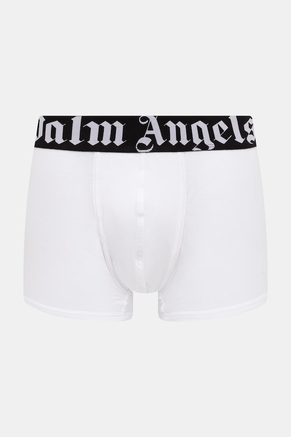Palm Angels bokserki dopasowane męskie z bawełną 2-pack PLA1UMBTR11BI biały AA00