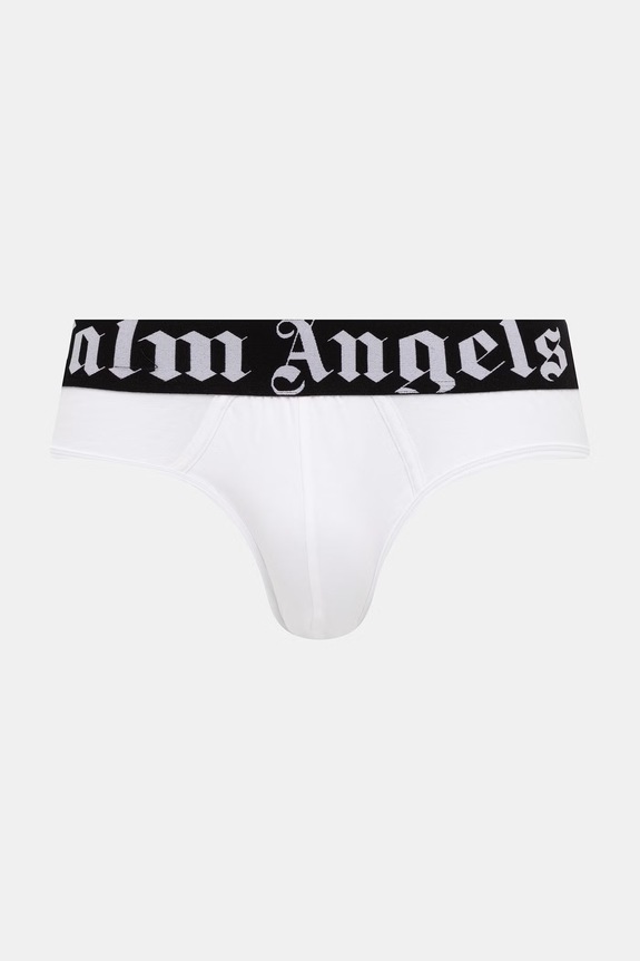 Palm Angels slipy męskie z bawełną 2-pack PLA1UMBSP08BI biały AA00