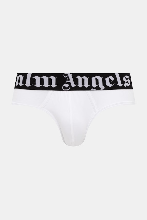 Palm Angels slipy męskie z bawełną 2-pack PLA1UMBSP08BI biały AA00