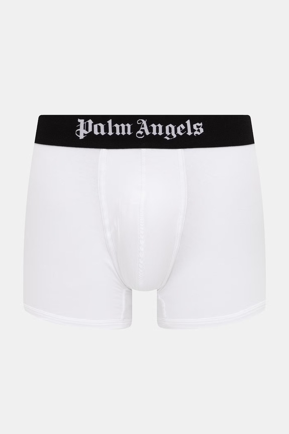 Odzież Palm Angels bokserki dopasowane męskie bawełniane z elastanem 3-pack PLA1UMBTR01TR biały