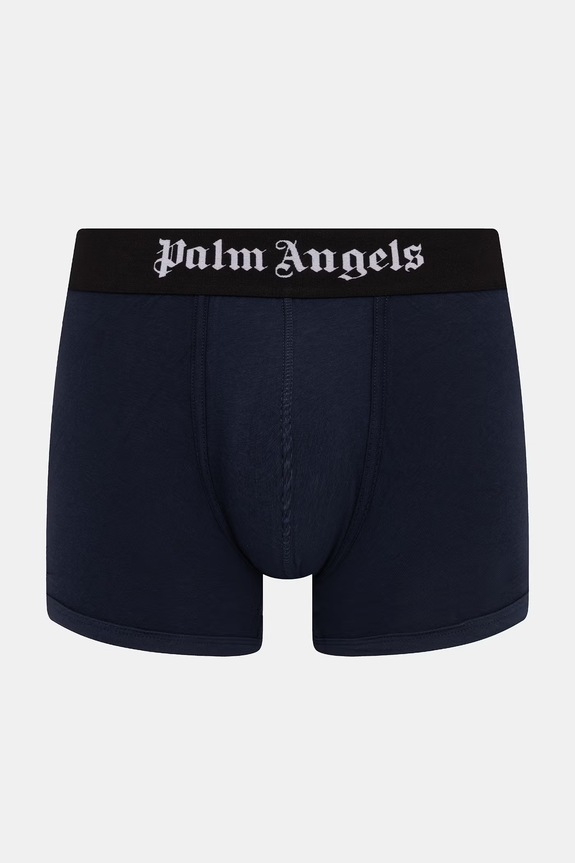 Palm Angels bokserki dopasowane męskie bawełniane z elastanem 3-pack PLA1UMBTR01TR granatowy AA00