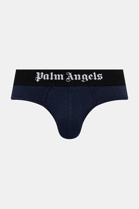 Odzież Palm Angels slipy męskie z bawełną 3-pack PLA1UMBSP01TR biały