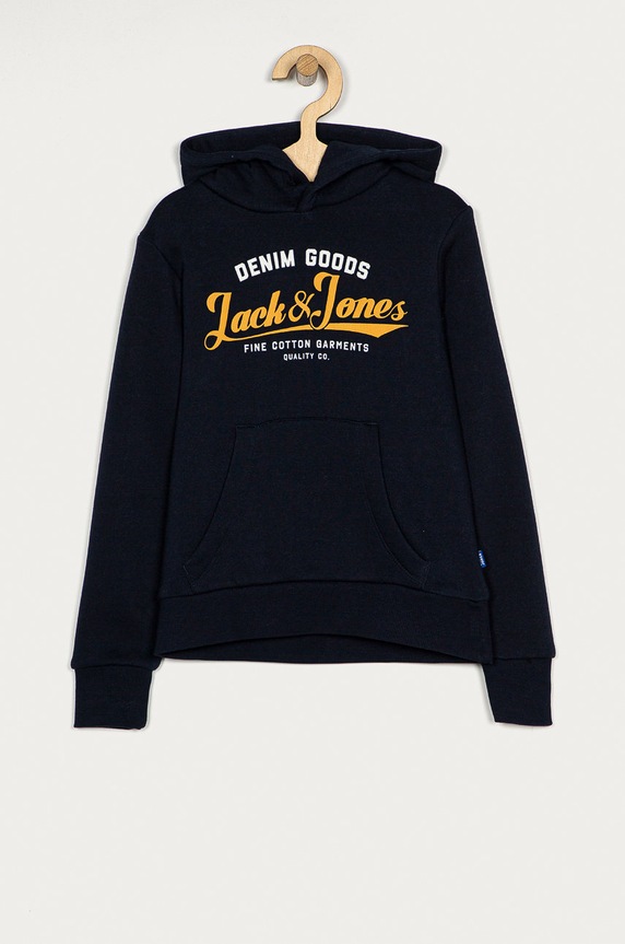 Jack & Jones - Dětská mikina 152-176 cm s kapucí námořnická modř 12173883