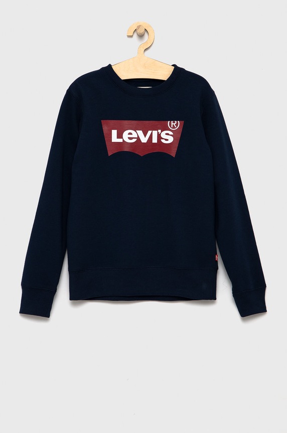 Dětská mikina Levi's bez kapuce námořnická modř 9E9079.NOS.B
