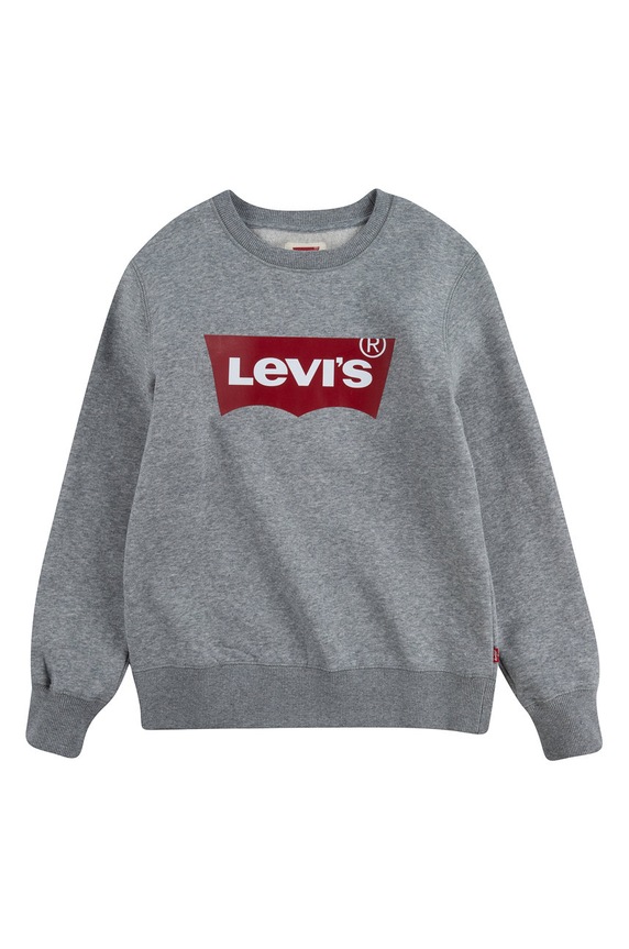 Dětská mikina Levi's bez kapuce šedá 9E9079.NOS.B