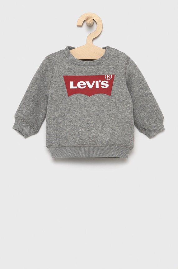 Παιδική μπλούζα Levi's χωρίς κουκούλα γκρί 6E9079.NOS.B