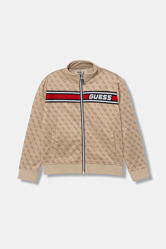 Dječja dukserica Guess s kapuljačom bež L4YQ24.K7122.PPY2