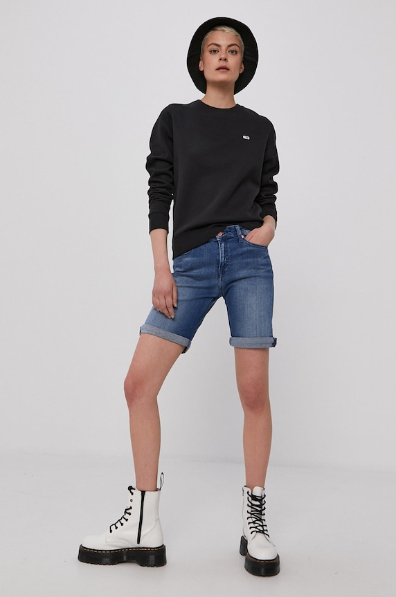 Tommy Jeans - Mikina DW0DW09227.NOS čierna AA00