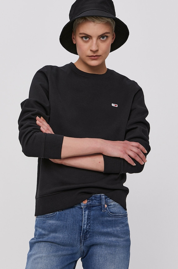 Tommy Jeans - Mikina čierna DW0DW09227.NOS