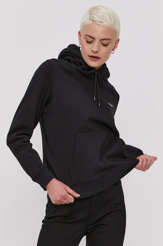 Tommy Jeans - Mikina s kapucňou čierna DW0DW09228