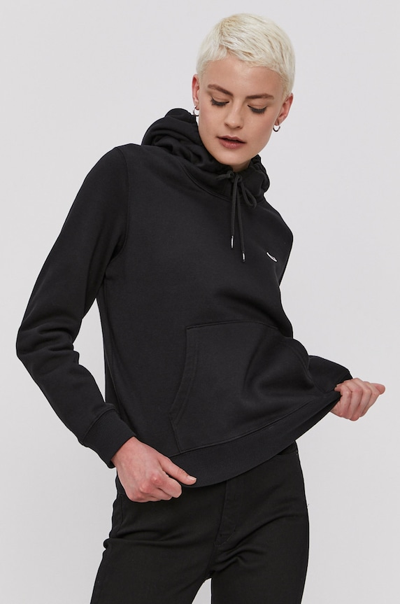 Tommy Jeans - Mikina s kapucňou čierna DW0DW09228
