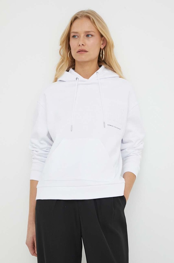 Armani Exchange pamut melegítőfelső pamut fehér 8NYM23.YJ68Z.NOS