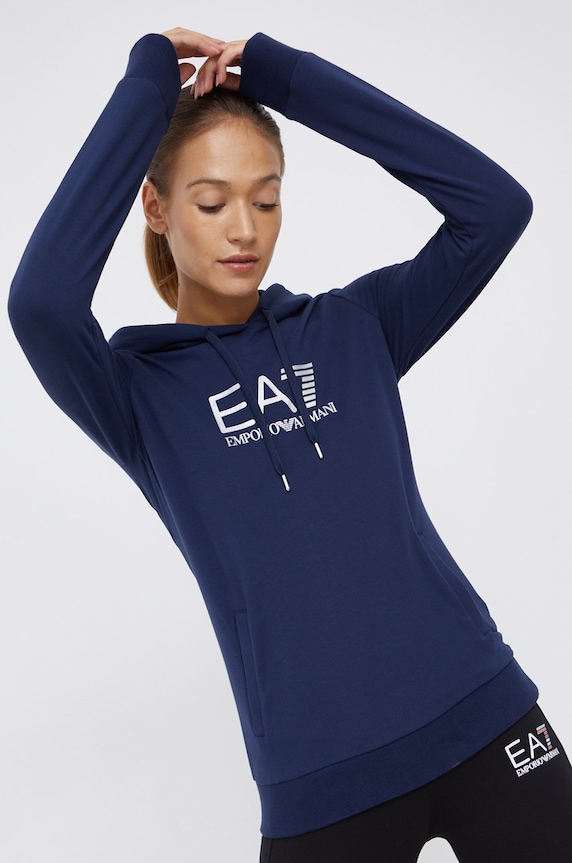 EA7 Emporio Armani Bluza 8NTM36.TJCQZ z kapturem granatowy 8NTM36.TJCQZ