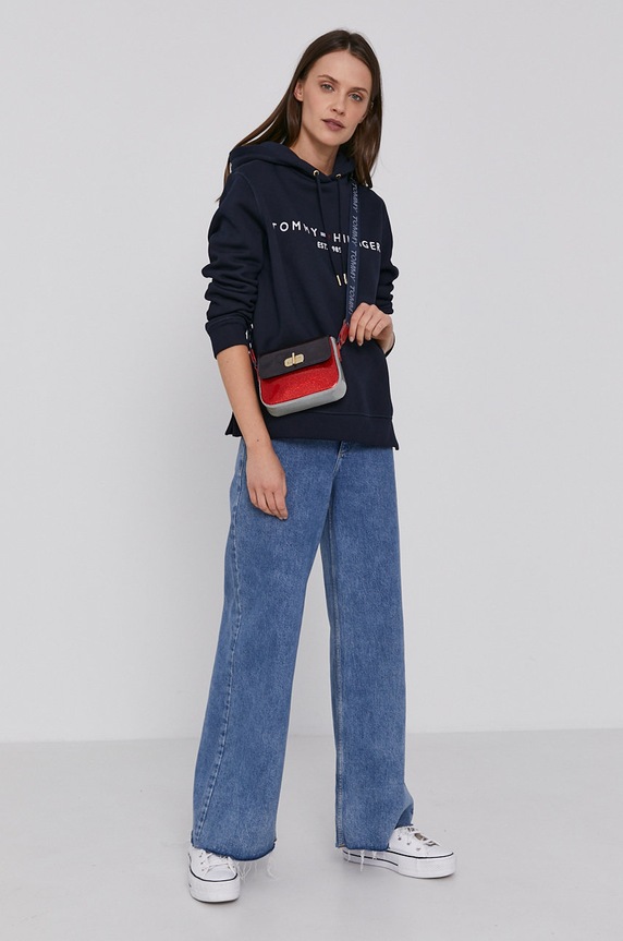 Tommy Hilfiger felső WW0WW31998.NOS sötétkék AA00