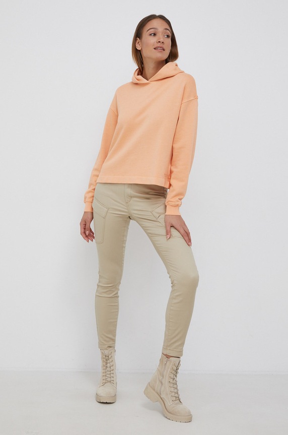 Marc O'Polo Bluza bawełniana M00400254161 pomarańczowy AA00