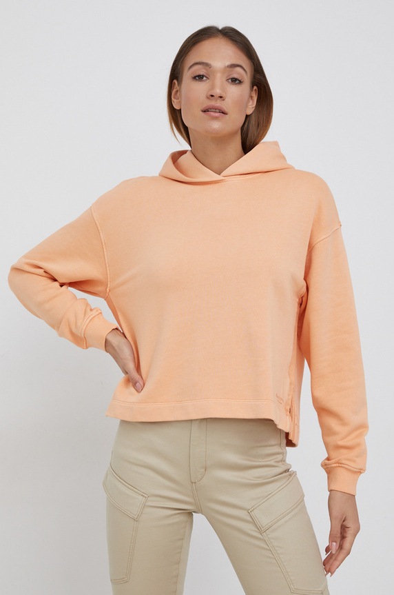 Marc O'Polo Bluza bawełniana pomarańczowy M00400254161