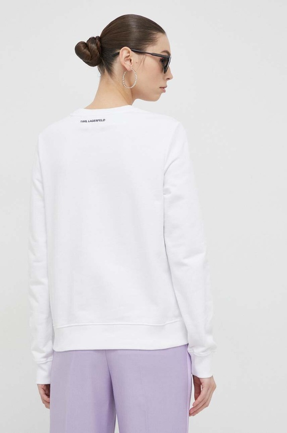 Îmbrăcăminte Karl Lagerfeld hanorac de bumbac 230W1870 alb
