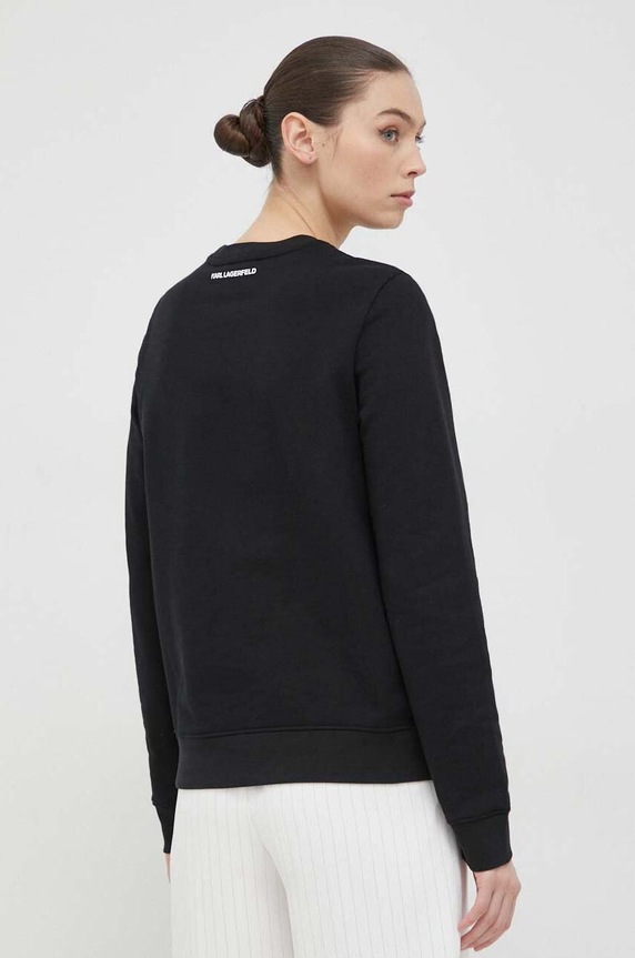 Odzież Karl Lagerfeld bluza bawełniana 230W1870 czarny