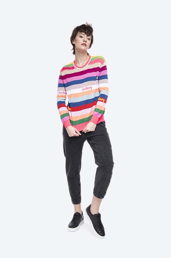 Iceberg sweter bawełniany 20EI2P0A0087295.0001 multicolor AA00
